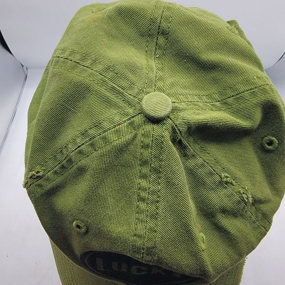 Lucky Brand Adults Green Adjustable Hat Cap Comfort Casual Outdoors Athletic - Picture 6 of 9